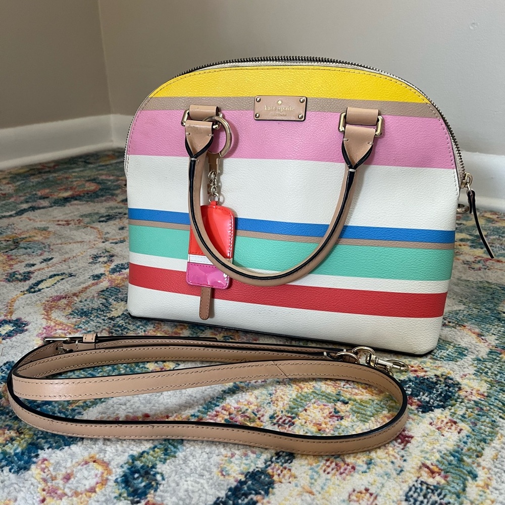 Kate Spade Yellow and Pink Satchel Bag